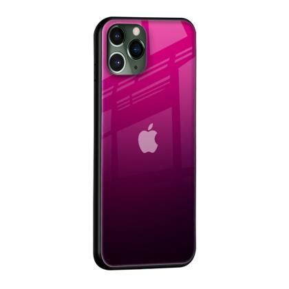 Qrioh Purple Ombre Pattern Glass Case For Apple Iphone Pro Max Jiomart