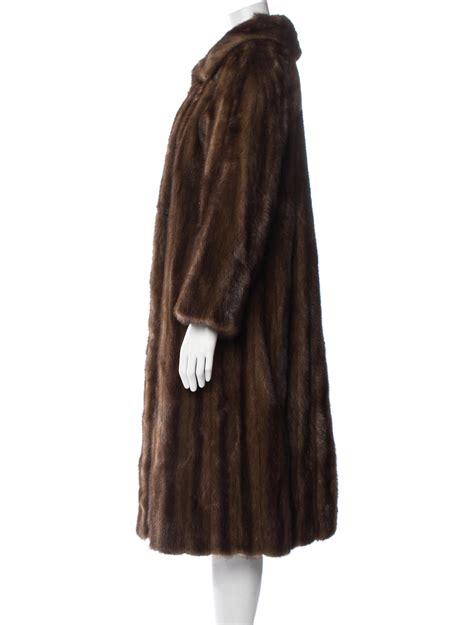 Fendi Vintage Late S Early S Fur Coat Brown Coats