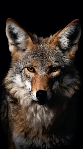 Premium AI Image | Coyote in the dark wallpapers and images