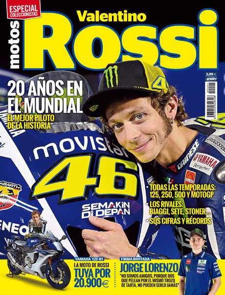 Grupo V Mediavalentino Rossi Número Especial De La Revista Motos