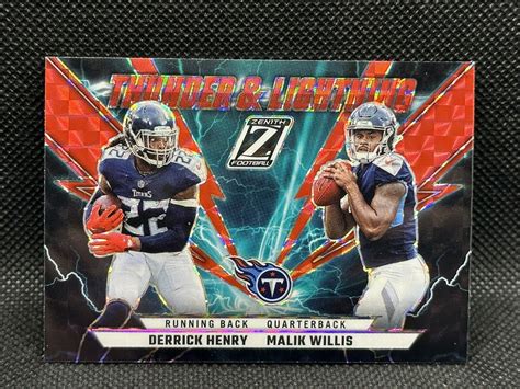 Zenith Derrick Henry Malik Willis Rc Thunder Lightning Red Prizm