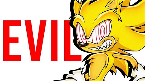 Fleetway Super Sonic The Evil Original Sonic Youtube