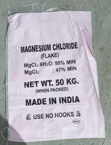 White Magnesium Chloride Flakes Grade Chemical Grade Purity 90