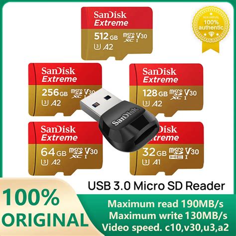 SanDisk Extreme Micro SD Card Para Steam Deck Camera Cart O De Mem Ria