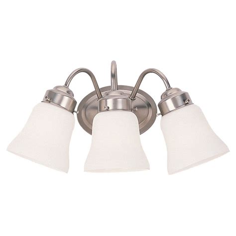 Sea Gull Lighting 3 Light Brushed Nickel Bathroom Vanity The Home Depot Canada