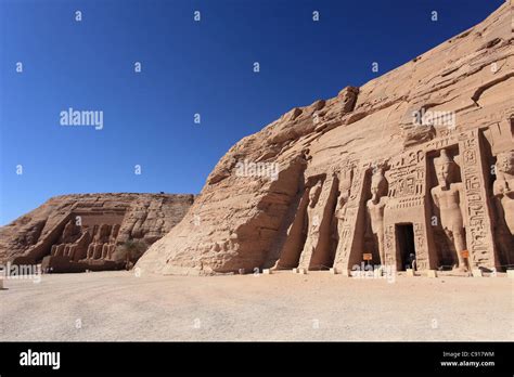 The Abu Simbel Temple Is An Archaeological Site Comprising Two Massive