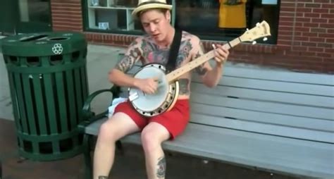 Watch Shirtless 19 Year Old Billy Strings Play Banjo On Sidewalks Of