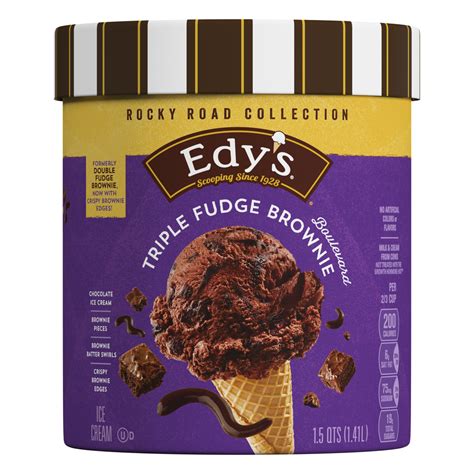 Edy S Ice Cream Triple Fudge Brownie Boulevard Rocky Road Collection Hero