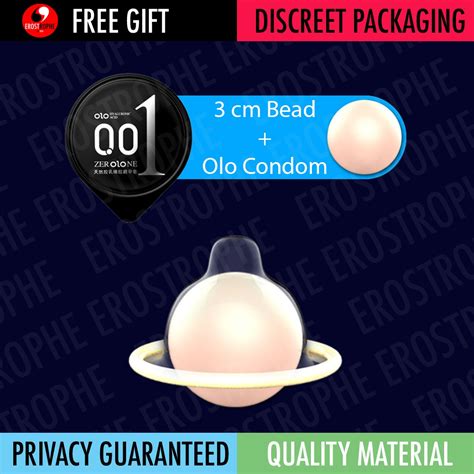 Olo Soft Bead Vibrating Condom Extender With Ultra Thin Hyaluronic Acid