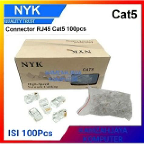 Jual Konektor Rj Nyk Cat E Jack Connector Rj Cat E Isi Pcs