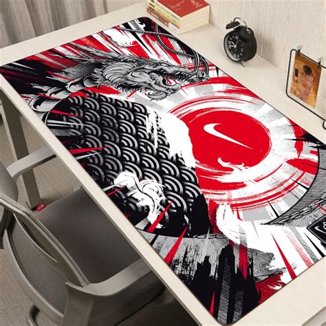 Master Of The Devil Japan Mouse Pad Black And White Gaming Keyboard