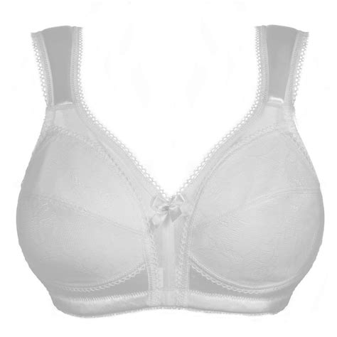 Women Full Figure Cushion Wide Strap Comfort Wirefree Minimizer Bra Ebay