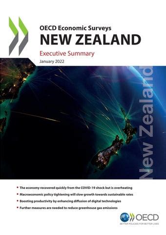 Oecd Economic Survey Of New Zealand Executive Summary By Oecd