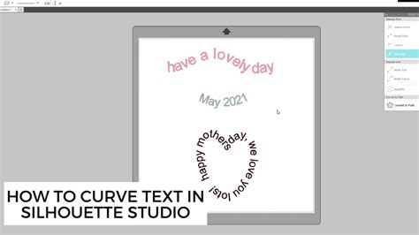 How To Curve Text In Silhouette For Cup Design Talk