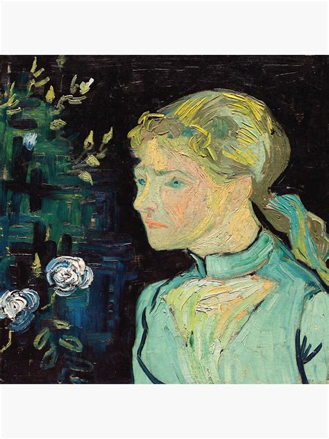 Adeline Ravoux 1890 Oil Painting By Vincent Van Gogh Sticker By