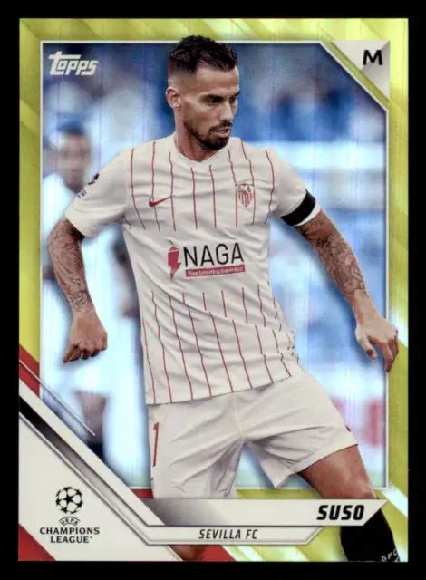 Topps Uefa Champions League Gold Starball Foil Suso Eur