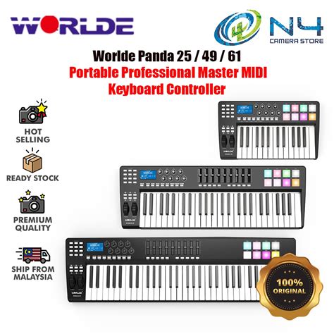 Worlde Panda 25 Panda 49 Panda 61 USB MIDI Keyboard Synthesizer