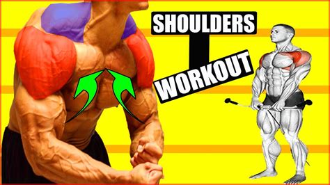 Best Shoulders Workout Exercises For Building Muscle Shoulders Workout At Home And Gym Youtube