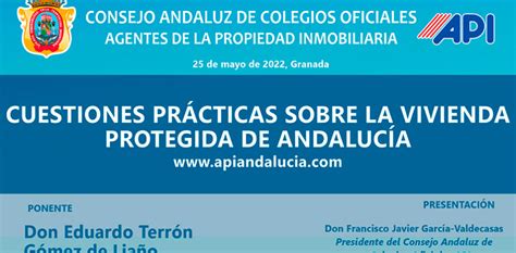 Cuestiones prácticas sobre vivienda protegida en Andalucía API