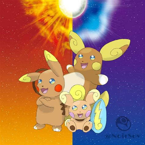 Pikachu Line Alola by NoirSov on DeviantArt