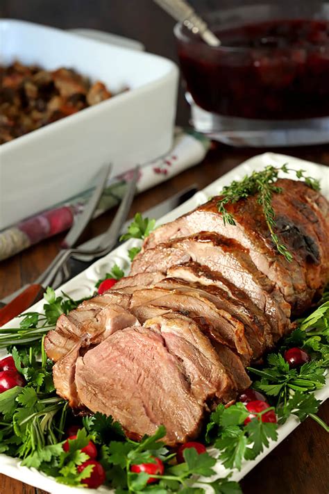 Roasted Lamb With Honey Thyme Glaze Mallize