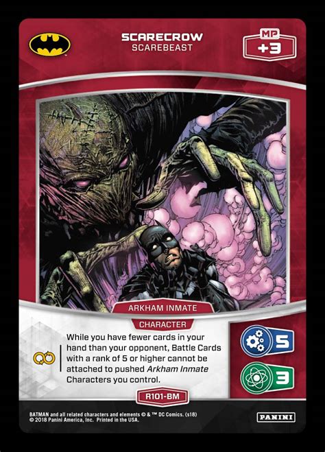 Scarecrow Scarebeast Batman Metax Tcg