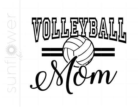 Volleyball Mom Svg Volleyball Mother Svg Volleyball Mama Svg Volleyball Mom Shirt Art Svg Cricut