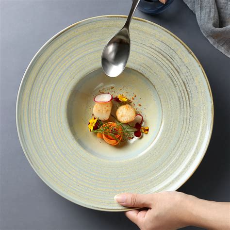 Factory Direct Wholesale Restaurant Porcelain Round Dinner Soup Plate