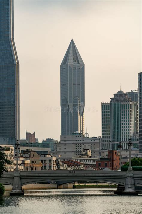 Vertical Shot Of The Beautiful Architecture In Downtown Shanghai China