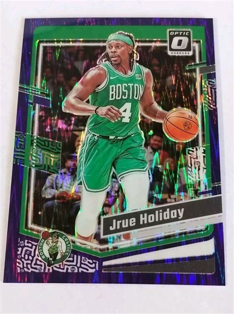 2023 24 Optic Jrue Holiday Purple Shock Prizm 117 Boston Celtics EBay