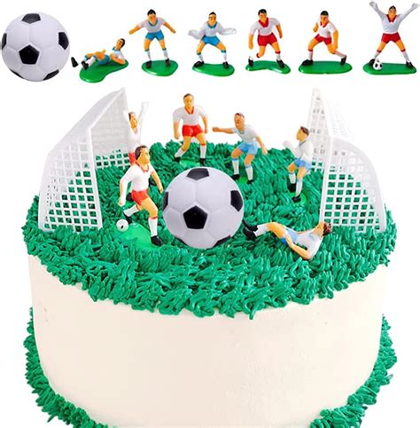 Sunsk Tortendeko Fussball Figuren Cake Topper Geburtstag Kuchen Topper