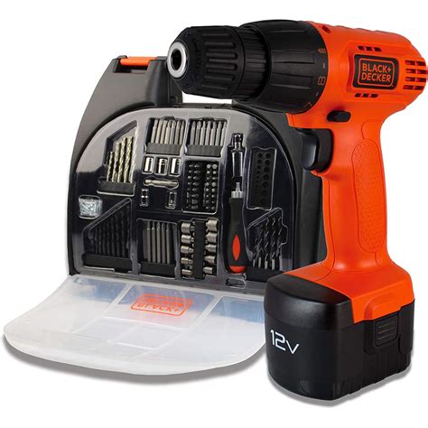 Kit Parafusadeira Furadeira Black Decker 12V 101 Acessórios