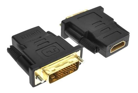 Conector Adaptador Dvi I Macho A Hdmi Hembra Fullhd Video Tv S