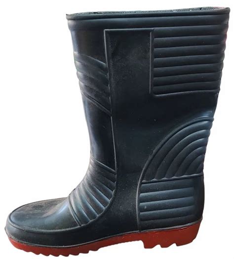 Leather Black Safety Gumboots At Rs Safety Gumboots In Ambarnath