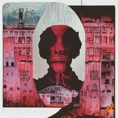 An Iconic Horror Themed Watercolor Album Cover Art On Craiyon