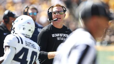 Report Utah State Football Coach Blake Anderson Placed On Leave