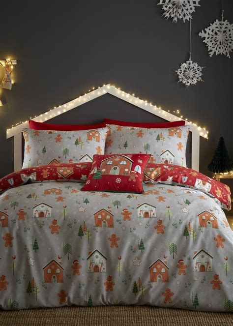 Bedlam Christmas Gingerbread House Duvet Cover Set Matalan