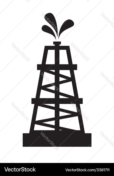 Oil rig Royalty Free Vector Image - VectorStock