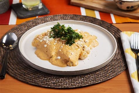 Enchiladas de Camarón con Avellana El Gourmet