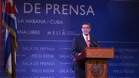 Conferencia De Prensa Ofrecida Por El Canciller De Cuba Bruno Rodr Guez