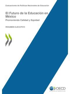 El Futuro de la Educación en México OECD el futuro de la educaci