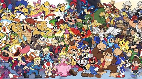 Stunning Art Shows The Super Smash Bros Ultimate Roster Recreated In Classic Cuphead Style