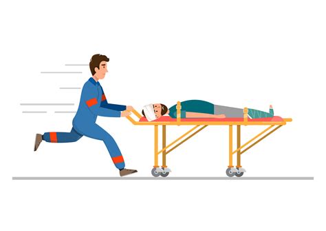 Cartoon Hospital Ambulance