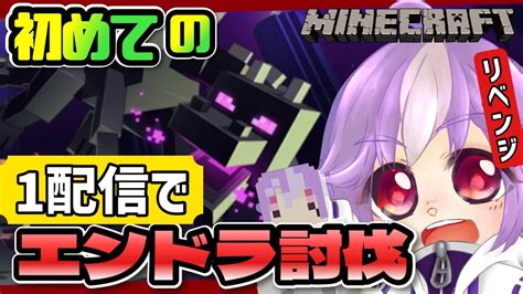 【マイクラ】エンドラrtaリベンジ・建築以外初心者のランダムシード【藤龍ツクモ 新人vtuber】 Youtube