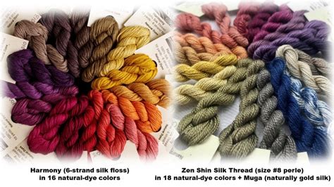 Limited Edition Natural Dye Silk Threads Treenway Silks Blog