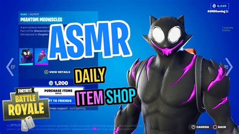 Asmr Fortnite Phantom Meowscles Skin Is Back Daily Item Shop