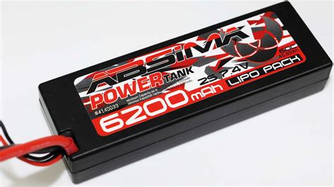 ABSIMA Power Tank Batterie Lipo Stick Pack 7 4V 60C 6200 Hardcase T Plug