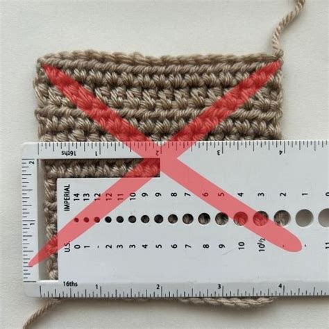 How To Crochet And Measure A Gauge Swatch Tutorial Blue Star Crochet