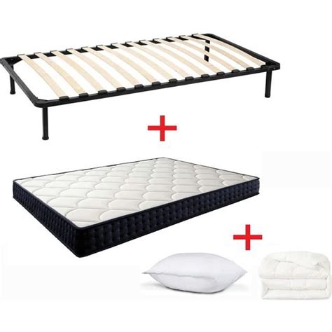 Ensemble Sommier Matelas X Couette Oreillers Cdiscount Maison