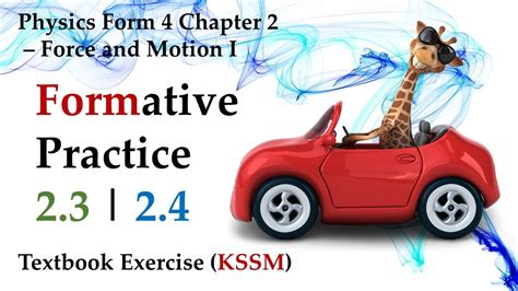 🆕 Physics Form 4 Kssm Chapter 2 Force And Motion I Formative Practice 2 3 Formative Practice